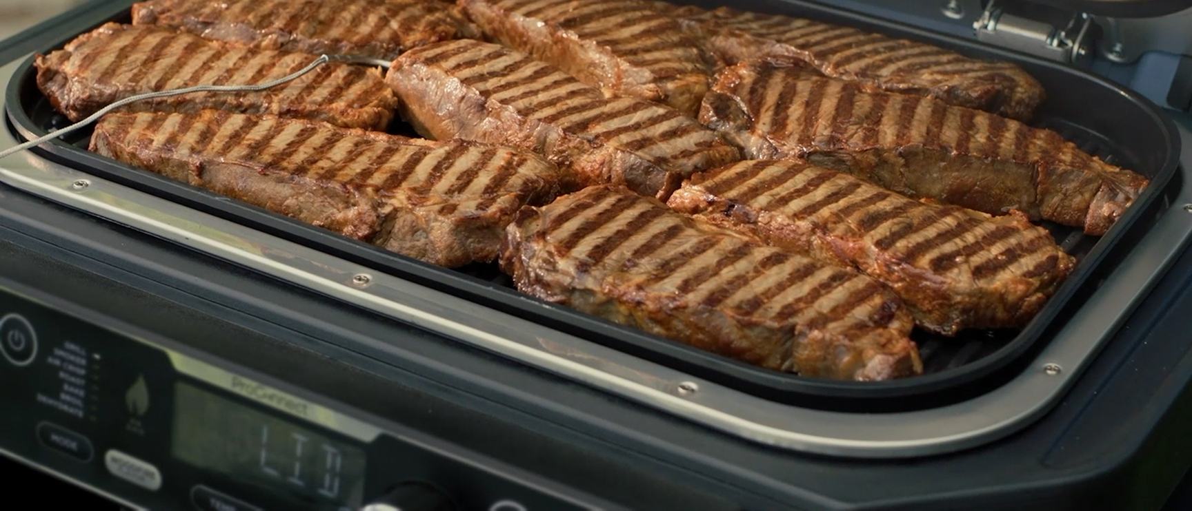 Gegrilltes Fleisch auf Ninja Grill